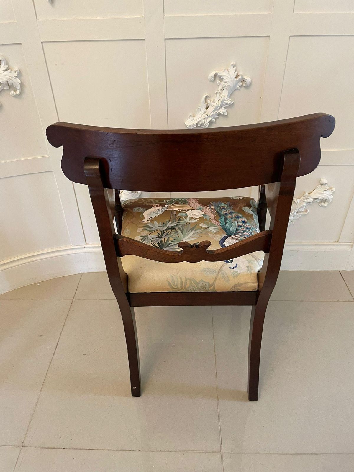 Antique Regency Quality Mahogany Desk Chair photo vinterior