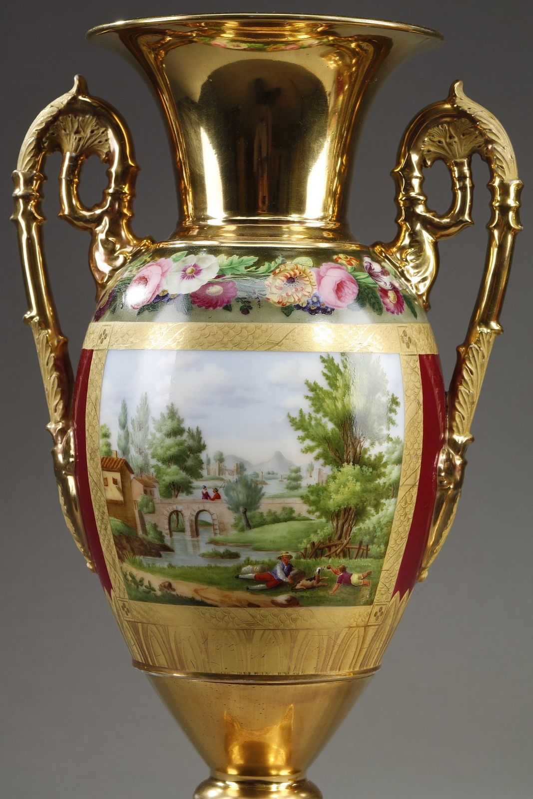 Restoration Period Pair Of Porcelain Vases photo vinterior