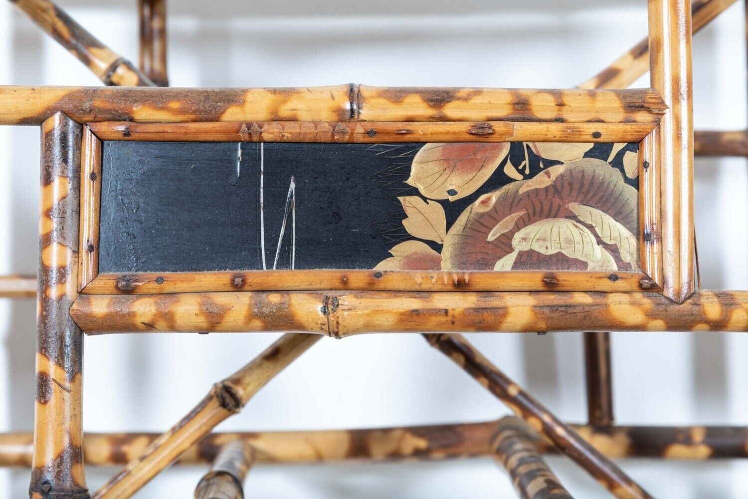 19thc English Bamboo Magazine / Newspaper Rack photo for sale