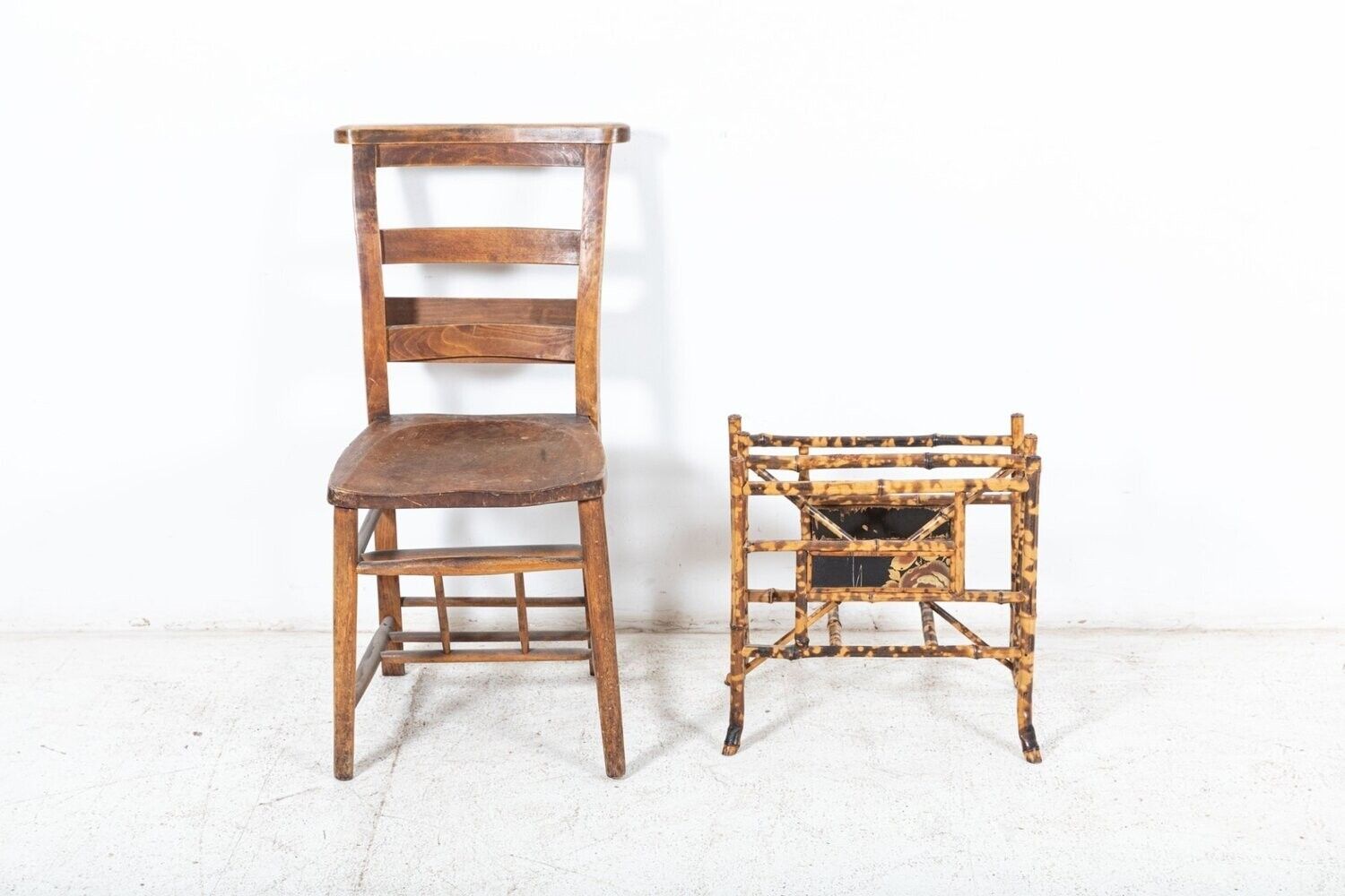 19thc English Bamboo Magazine / Newspaper Rack photo buy