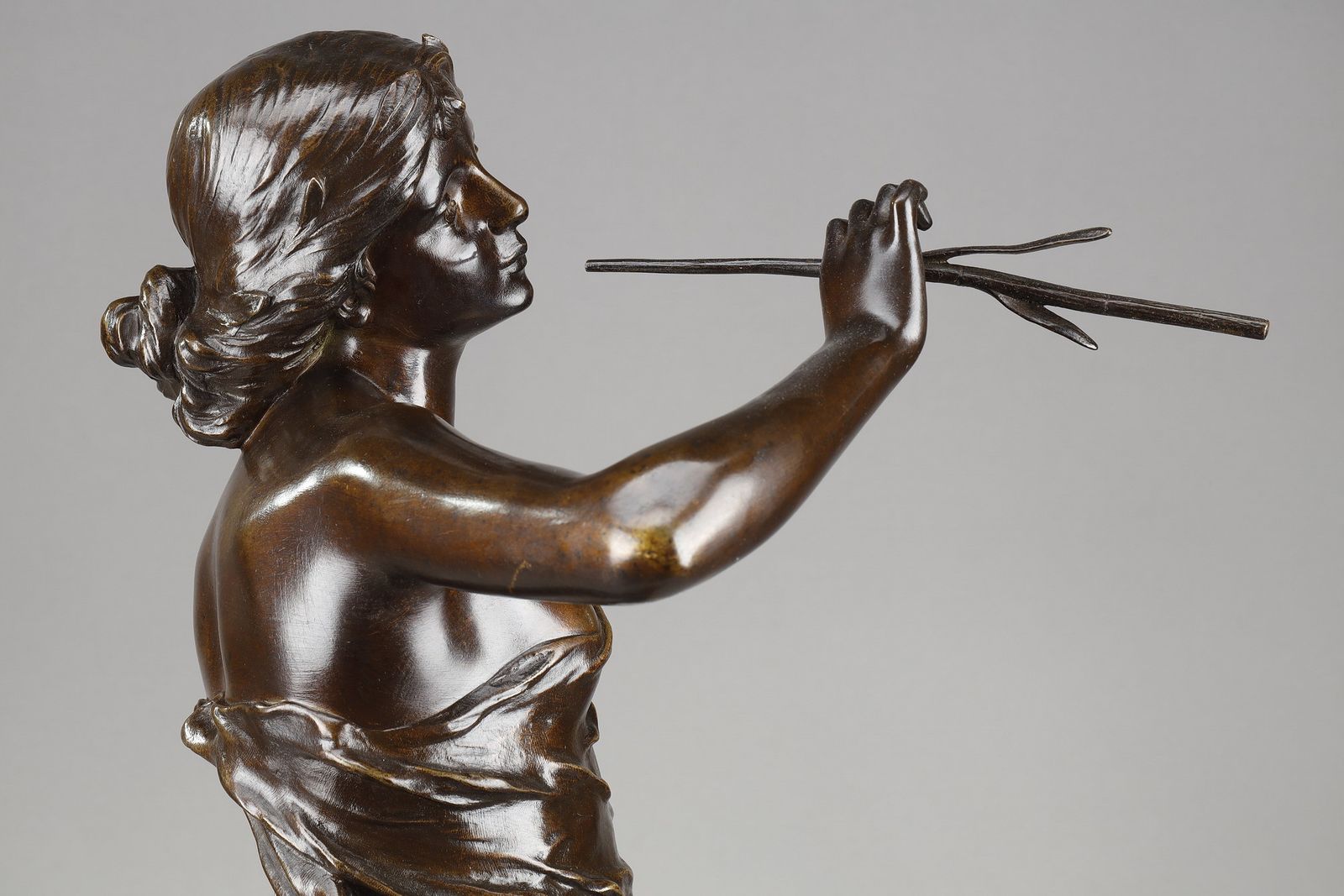 photo vintage Bronze Sculpture "La Renown", Signed Julien Causse