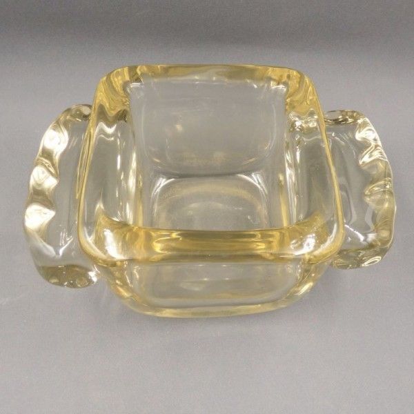 Rare Heavy Art Deco Glass Bowl From Schneider France. 1920   1930 photo furniture