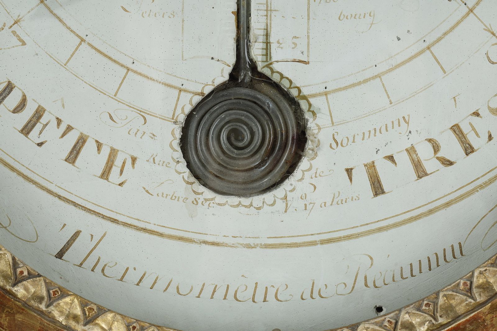 Barometer Thermometer In Gilt Wood, Louis XVI Period photo 2359.0