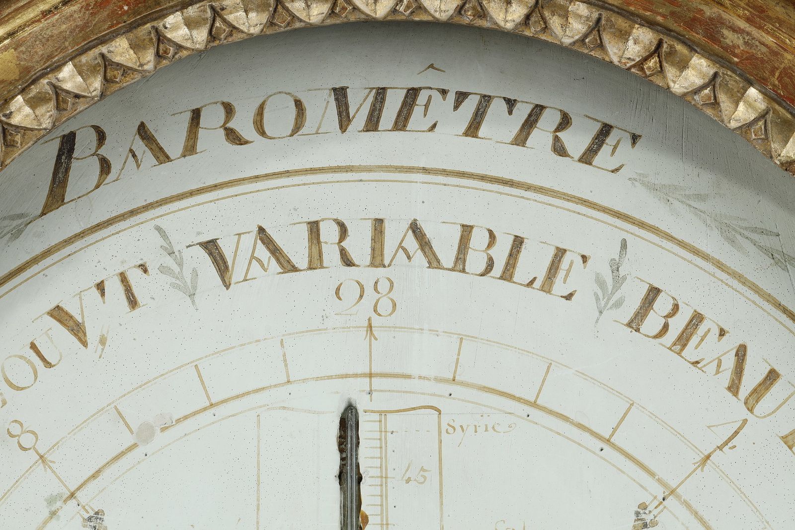 Barometer Thermometer In Gilt Wood, Louis XVI Period photo buy