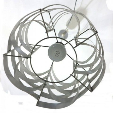 photo furniture Design Aluminium Pendant. May Sauze. France. 1970.