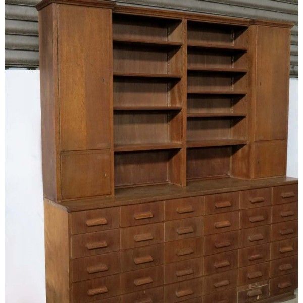 Antique Pharmacy Cabinet With 45 Drawers 1900   1920 photo 4694.0