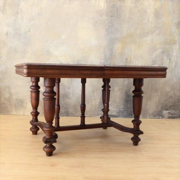1694.0 Antique Wilhelminian Dining Table 1850   1880  Extendable 310 Cm photo