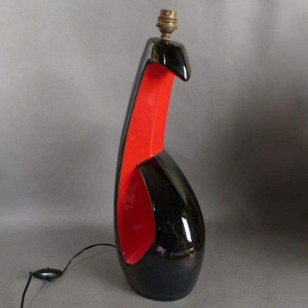 Rare. Vallauris Ceramic Table Lamp. France 1950   1959 photo buy
