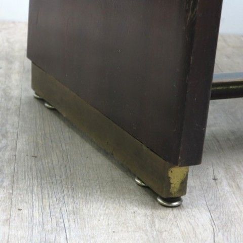 Glass Table With Black Glass Top 1950   1955. photo for sale