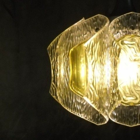 Vintage. Ceiling Lamp Of Plastic And Glass. 1970   1975. photo buy