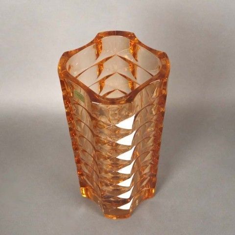 Yellow Glass Vase From Luminarc Verrerie D'arques France 1960   1970 photo furniture
