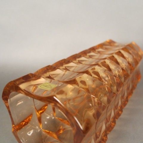 Yellow Glass Vase From Luminarc Verrerie D'arques France 1960   1970 photo 217.0
