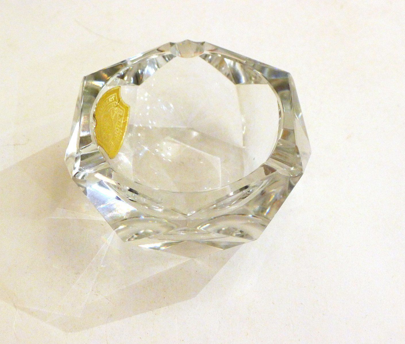 Faceted Crystal Ashtray From Val St Lambert, 1960s photo Home Decor