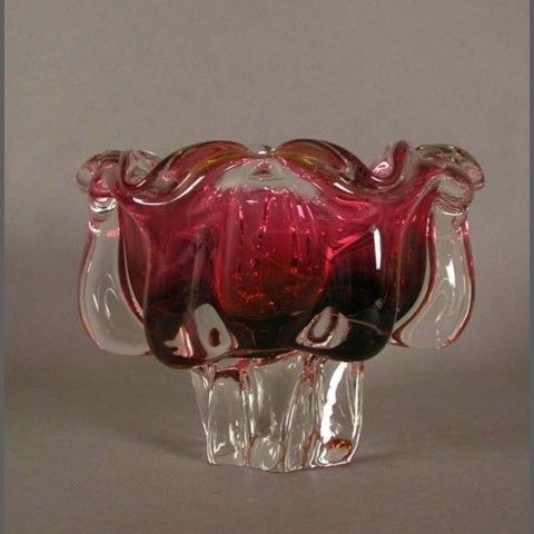 Vintage. Murano Glass Ashtray. Italy. 1950   1955. photo furniture