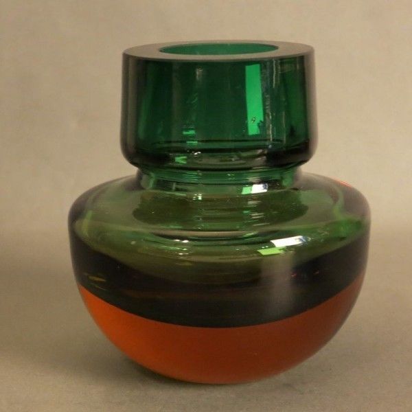 Sommerso Glass Vase For Murano. 1950   1959