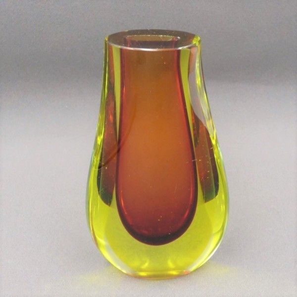 Sommerso Vase Made Of Murano Glass By Flavio Poli. 1950   1959 photo furniture