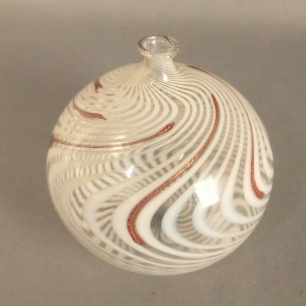 Vintage Lauscha Bimini Glass Vase. 1960   1970