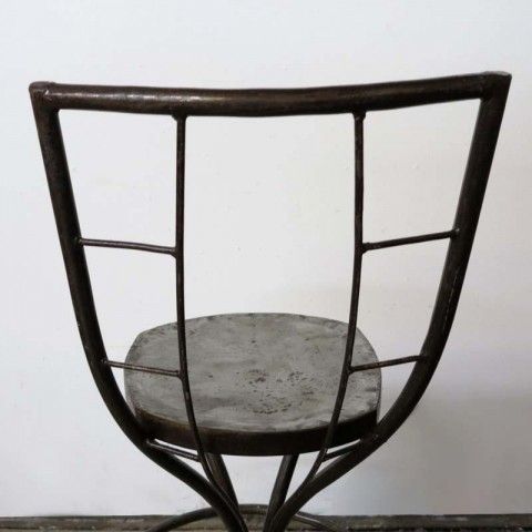 782.0 Two Metal Chairs In Industrial Style 1950   1959 photo
