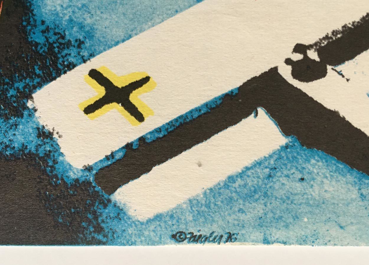 Movie Poster, Aces High, Zdeněk Ziegler, 1976 photo vinterior