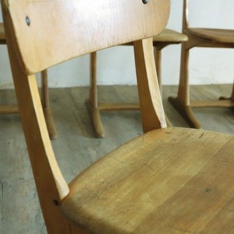 Casala Wood School Chair. Germany 1960   1970 photo vintage