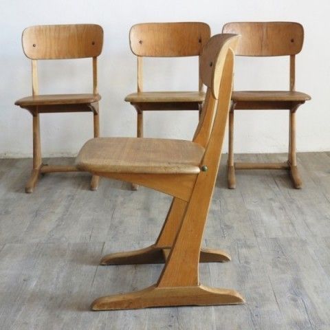Furniture Casala Wood School Chair. Germany 1960   1970 photo