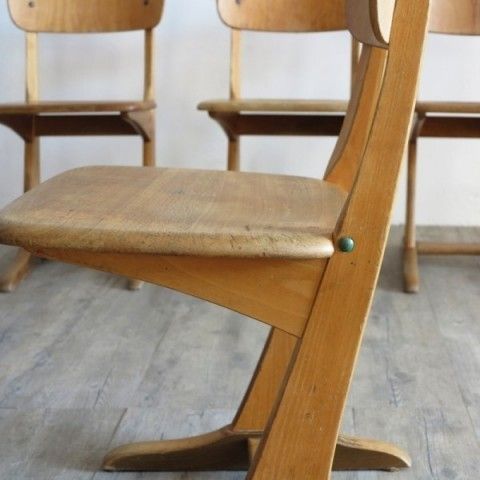 113.0 Casala Wood School Chair. Germany 1960   1970 photo