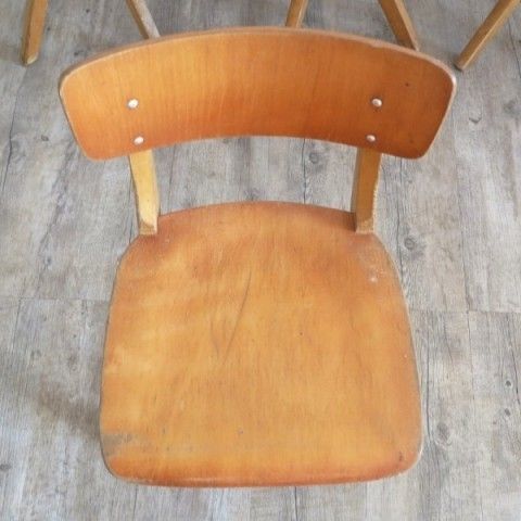 Casala Wood School Chair. Germany 1971. photo vintage