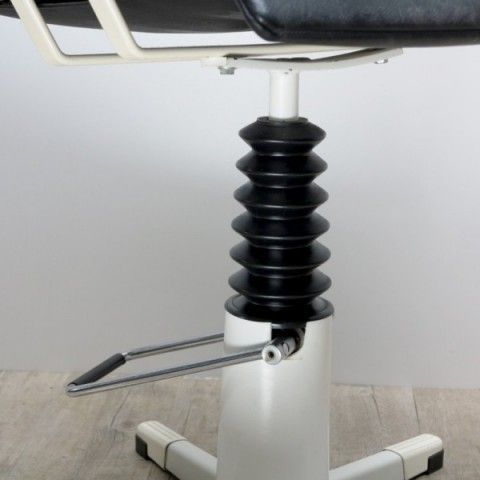Vintage Hair Salon Leather Armchair With Pump Mechanism. 1970   1975 photo furniture