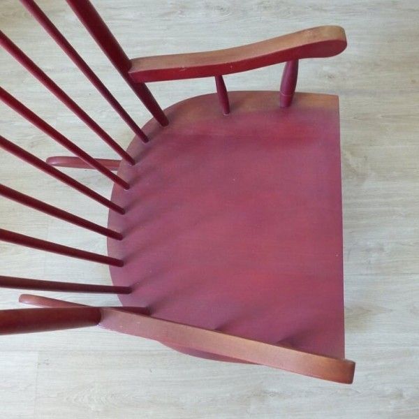 Furniture Vintage Wooden Rocking Chair. 1970   1979 photo