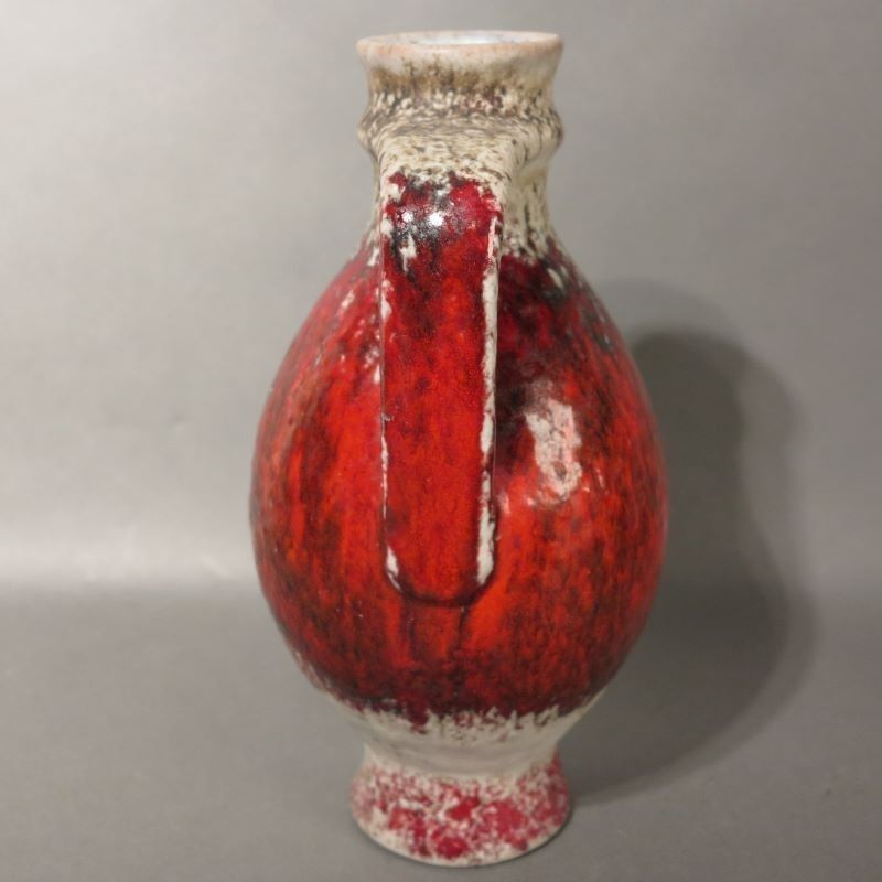Ceramic Handle Vase From The Karlsruher Majolika By F. Glatzle. 1966 photo for sale