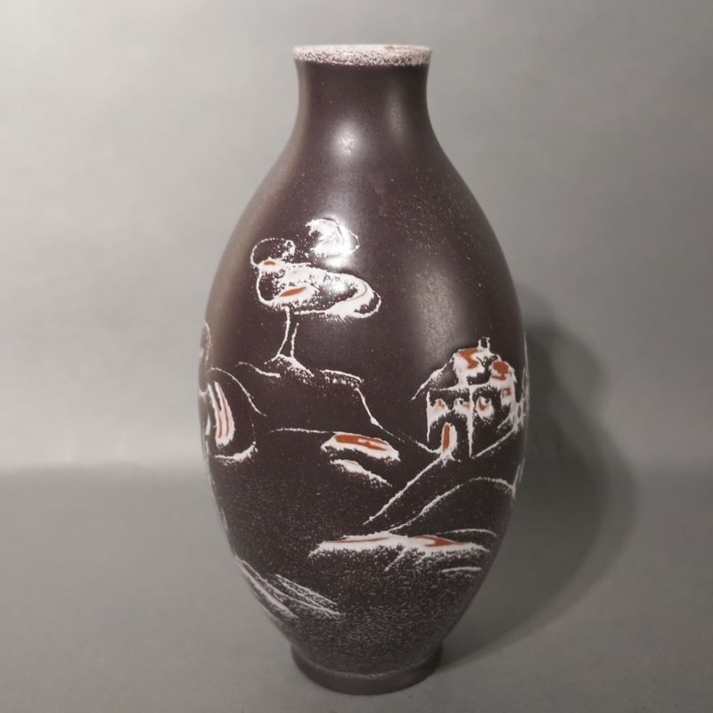 Ceramic Vase From The Karlsruher Majolika By F. Glatzle. 1956   1962 photo for sale