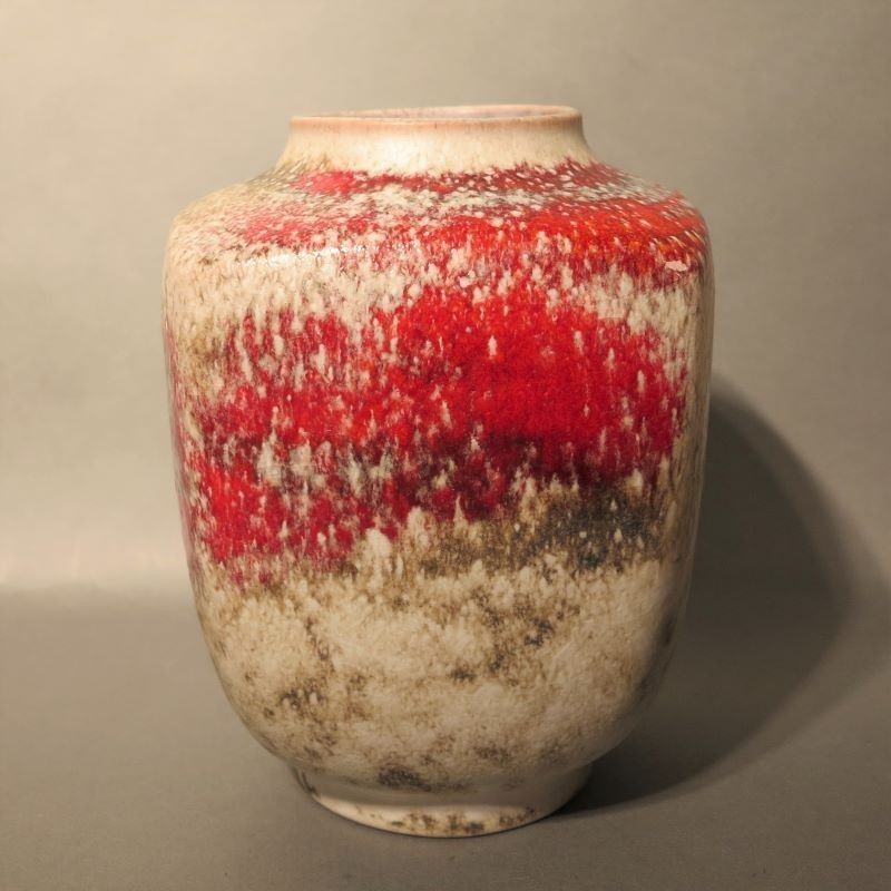Ceramic Vase Of The Karlsruhe Majolika By F. Glatzle. 1978 photo 172.0