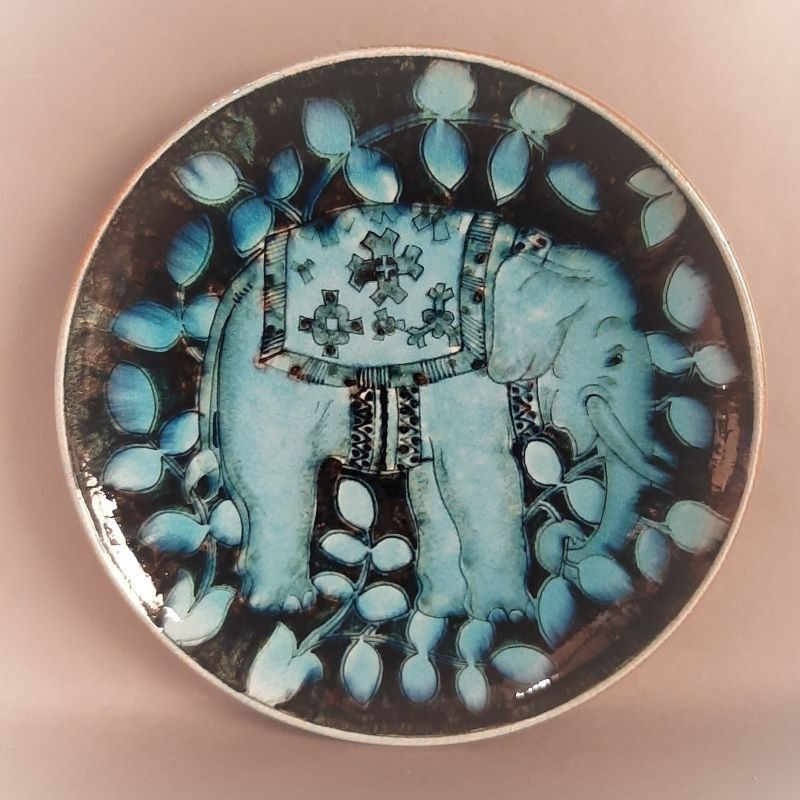 Ceramic Wall Plate From The Karlsruher Majolika By Gustav Heinkel. 1930   1935