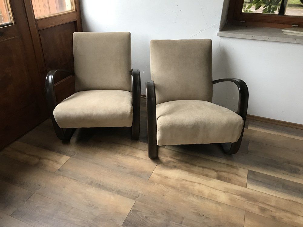 H 269 Lounge Chairs By Jindrich Halabala 1930s Set Of 2 photo Furniture