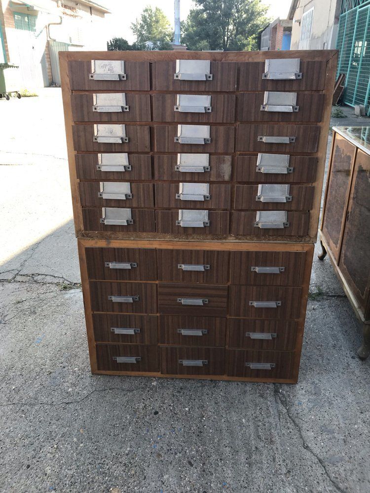Industrial Cabinet With Drawers 1950s photo Furniture