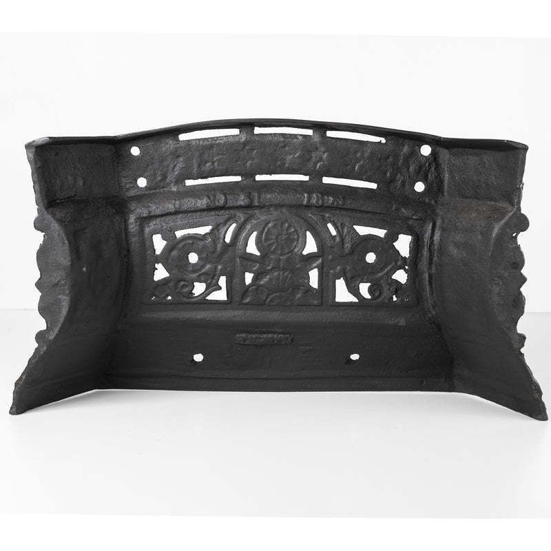 Antique Cast Iron Ornate Floral Fireplace Tidy | Betty | Ashpan Cover photo 130.0