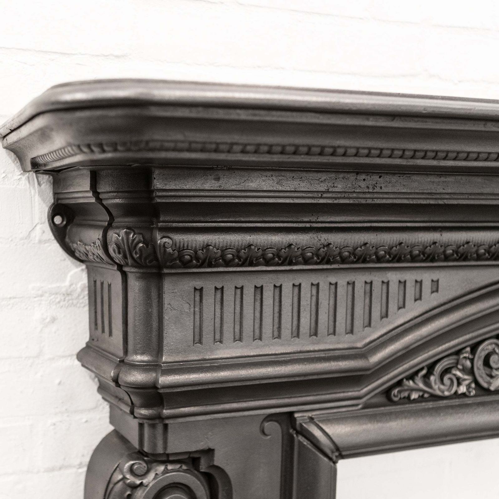 Antique Victorian Ornate Cast Iron Fireplace Surround photo Home Fixtures
