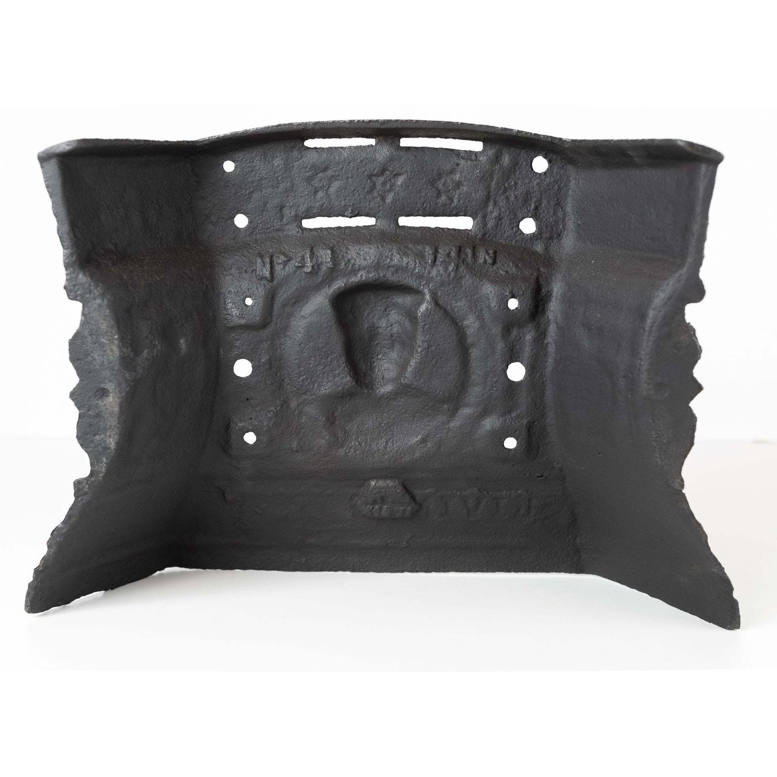 Antique Cast Iron Fireplace Tidy Livingstone | Betty | Ashpan Cover photo vinterior