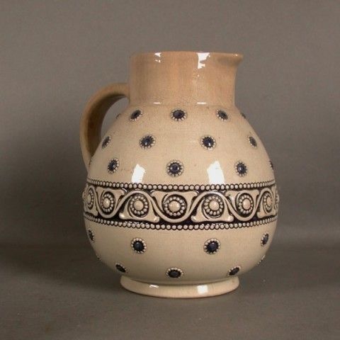 Art Nouveau. Pottery Jug. Grenzhausen Merkelbach. Germany. 1900.