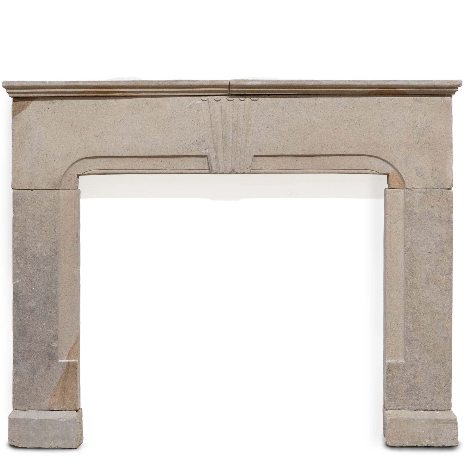 Rare Antique Queen Anne Stone Fireplace Surround