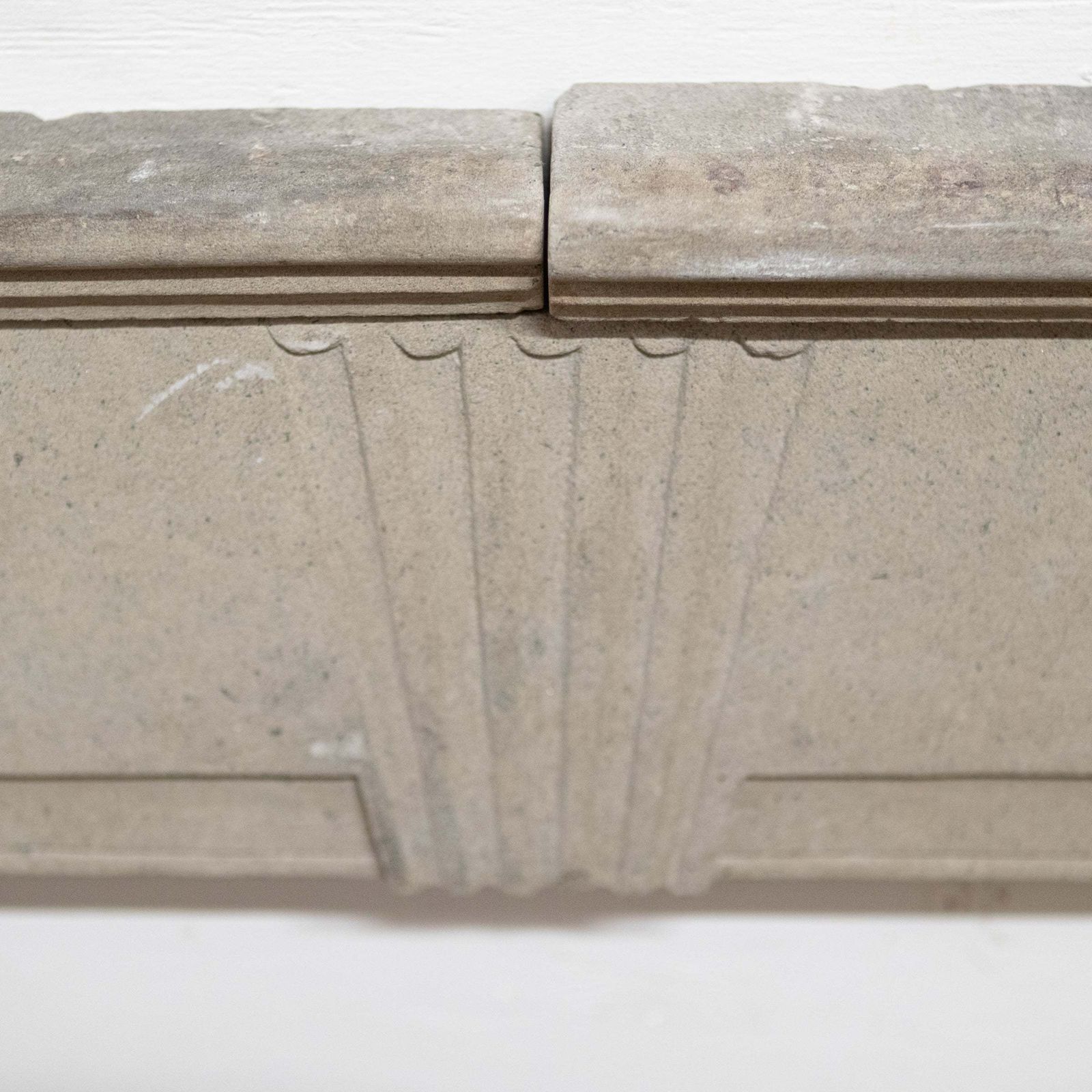 Rare Antique Queen Anne Stone Fireplace Surround photo vintage