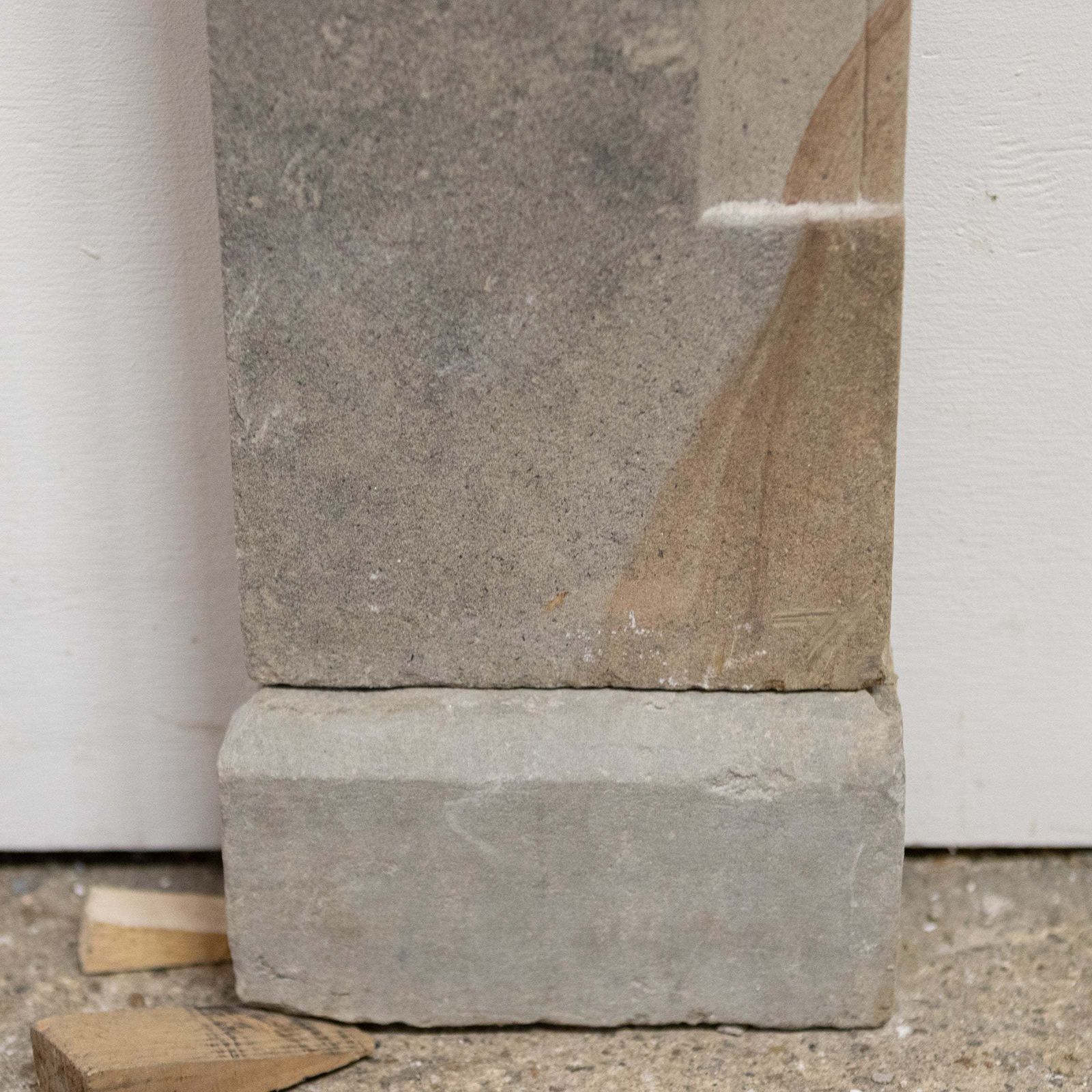 photo for sale Rare Antique Queen Anne Stone Fireplace Surround
