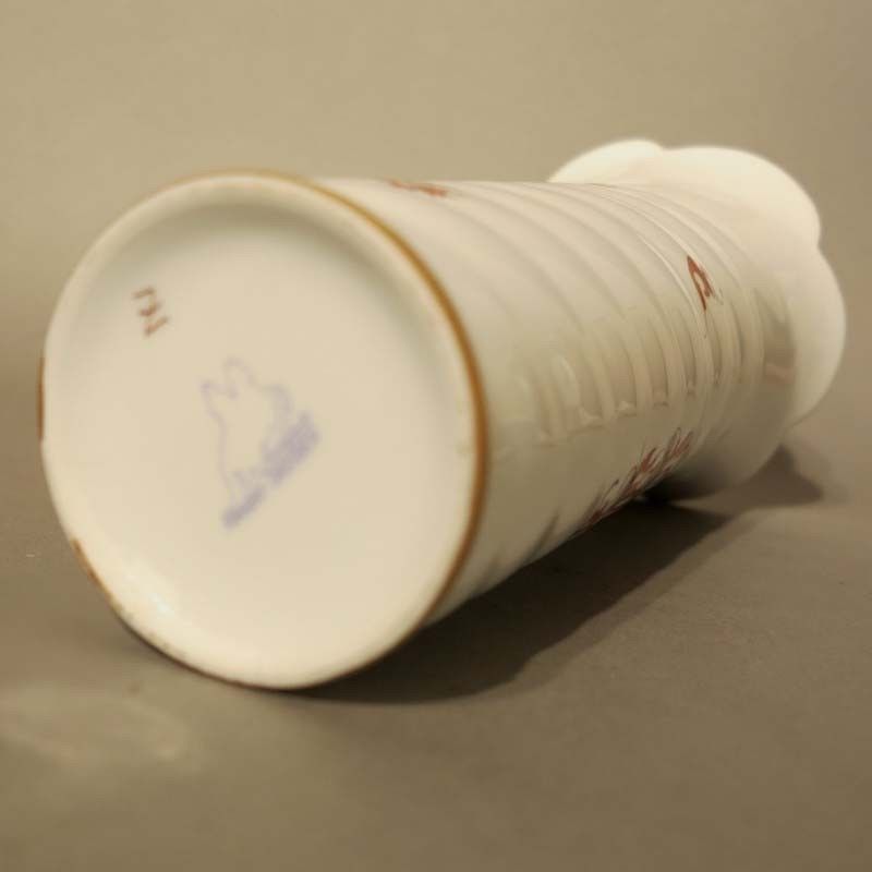 Porcelain Vase With Dragon Motif By Forkert Dresden. 1900   1920 photo vintage