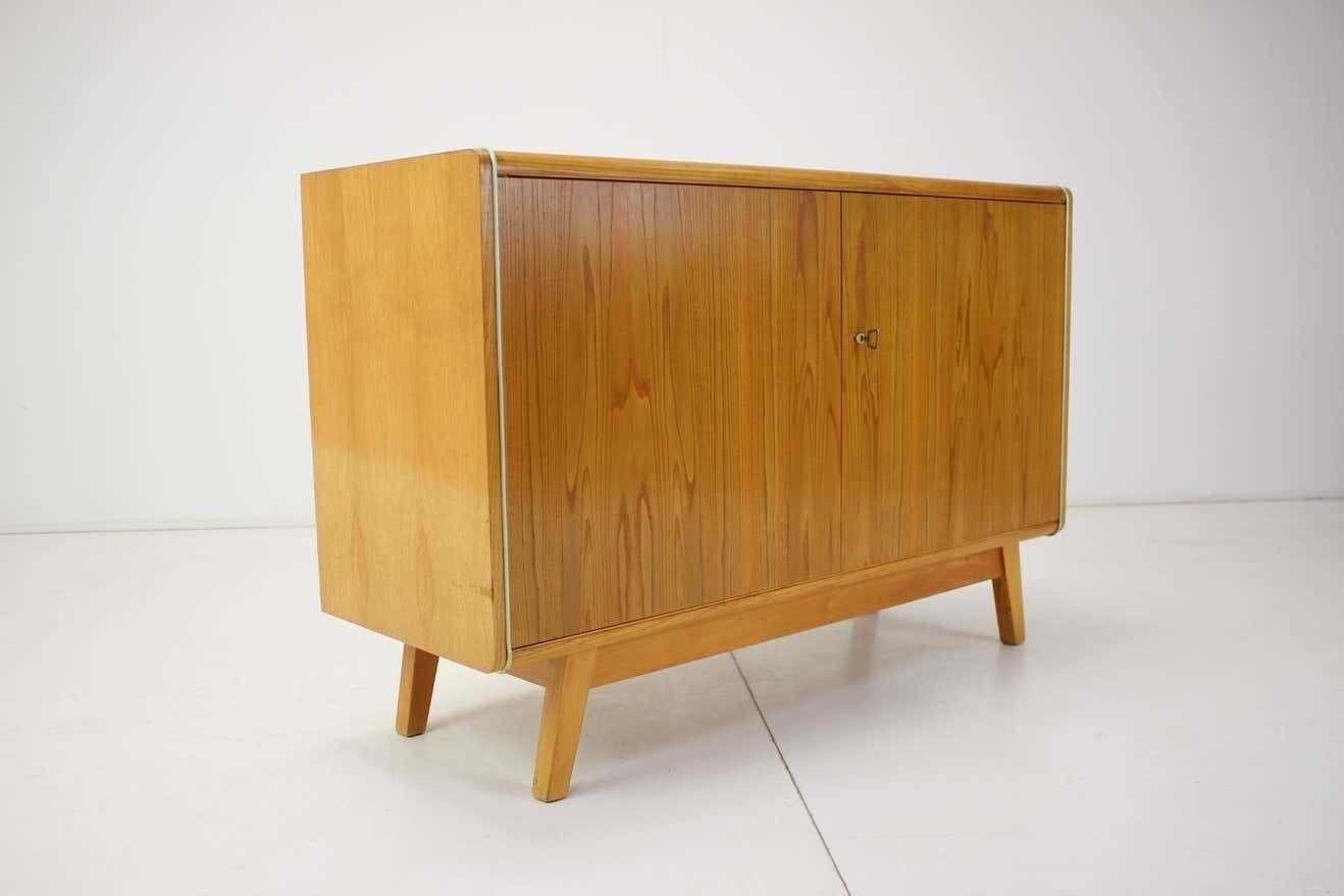 Vintage Cabinet Combination Of Veneer And Glass By Jitona,1960s photo 611.0