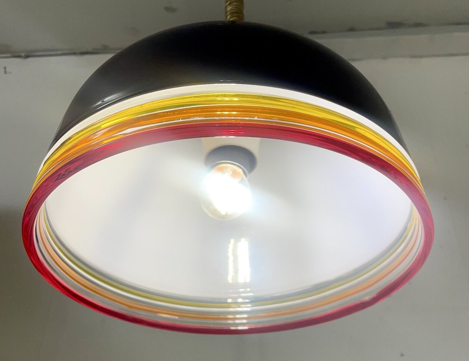 Pair Of Mid Century Murano Glass Suspension Lights By Roberto Pamio And Renato Toso photo vinterior