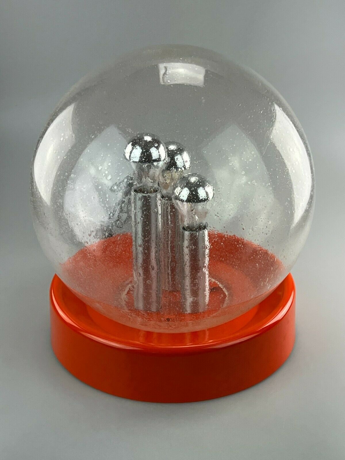 Xxl 60s 70s Ball Lamp Light Table Lamp Space Age Design Glass Metal photo furniture