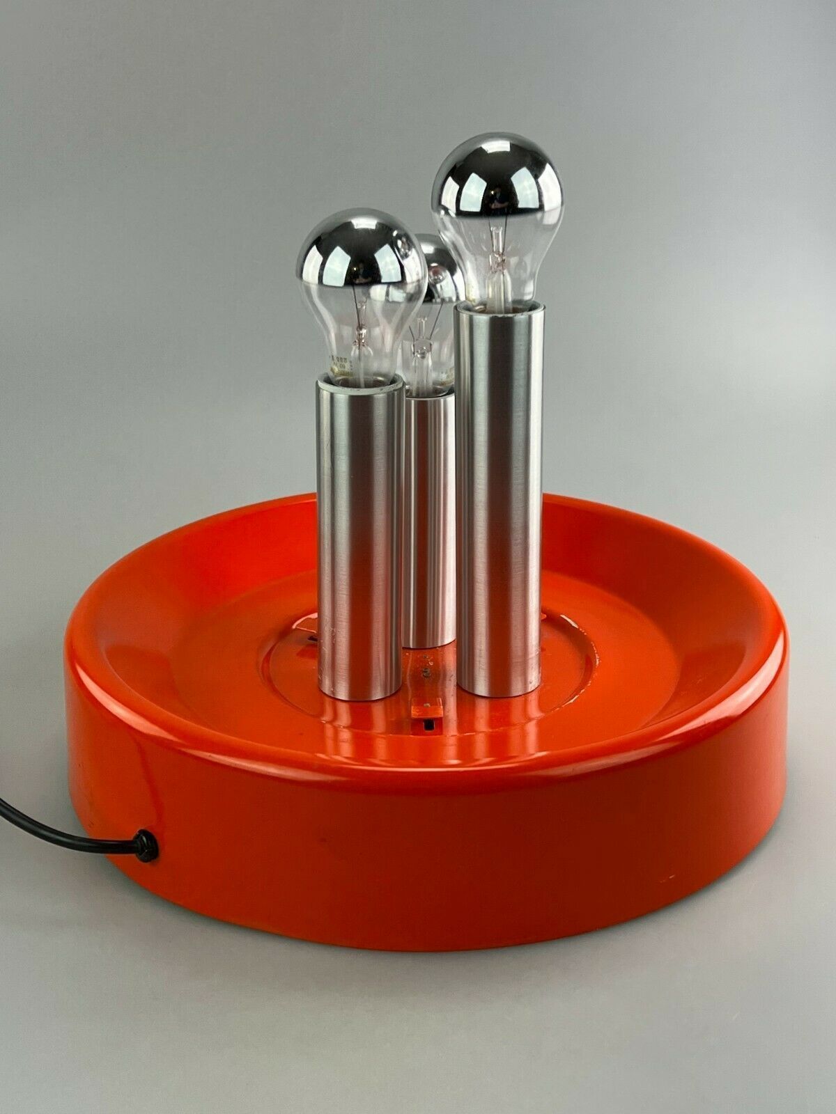 Lighting Xxl 60s 70s Ball Lamp Light Table Lamp Space Age Design Glass Metal photo