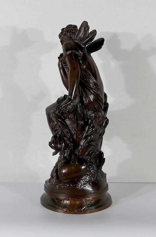 Important Bronze “Ondine” By M. Moreau – Mid 19th Century photo Art