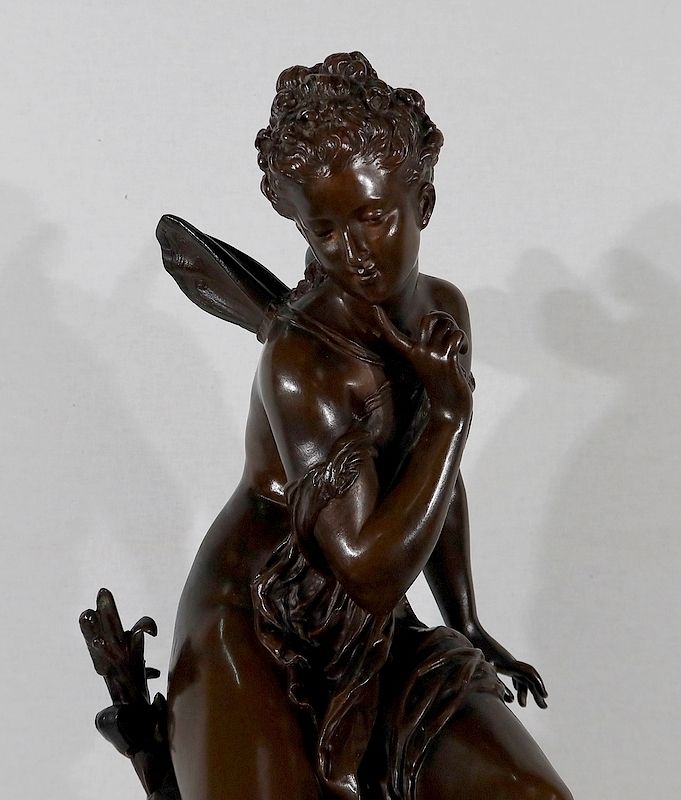 Art Important Bronze “Ondine” By M. Moreau – Mid 19th Century photo