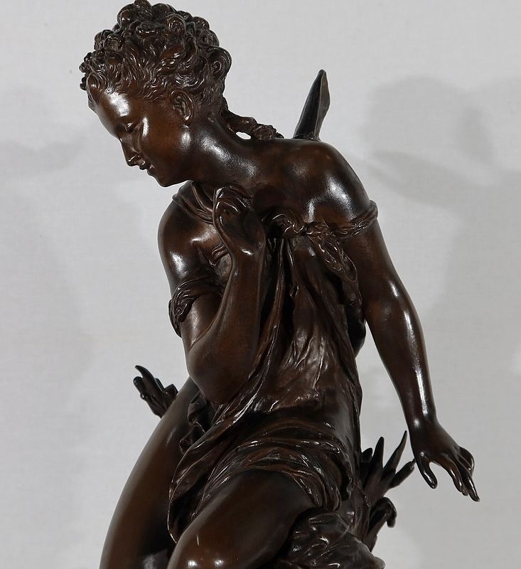photo buy Important Bronze “Ondine” By M. Moreau – Mid 19th Century